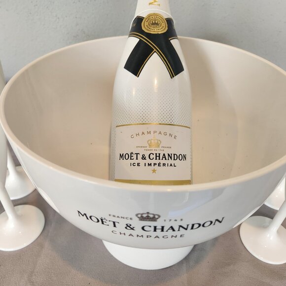 Moët & Chandon Ice Imperial "Great Bubble" Champagne Bucket MATTE WHITE … - Picture 3 of 3